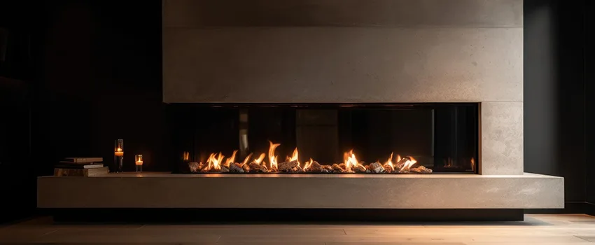 Gas Fireplace Ember Bed Design Services in Bellaire, Texas