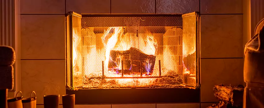 Mendota Hearth Landscape Fireplace Installation in Bellaire, Texas