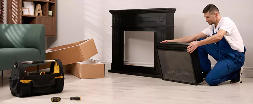 Old Rusted Metal Fireplace Repair And Replacement in Bellaire, TX