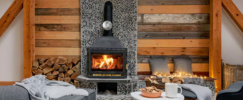Thelin Hearth Products Direct Vent Gas Stove Fireplace Inspection in Bellaire, Texas
